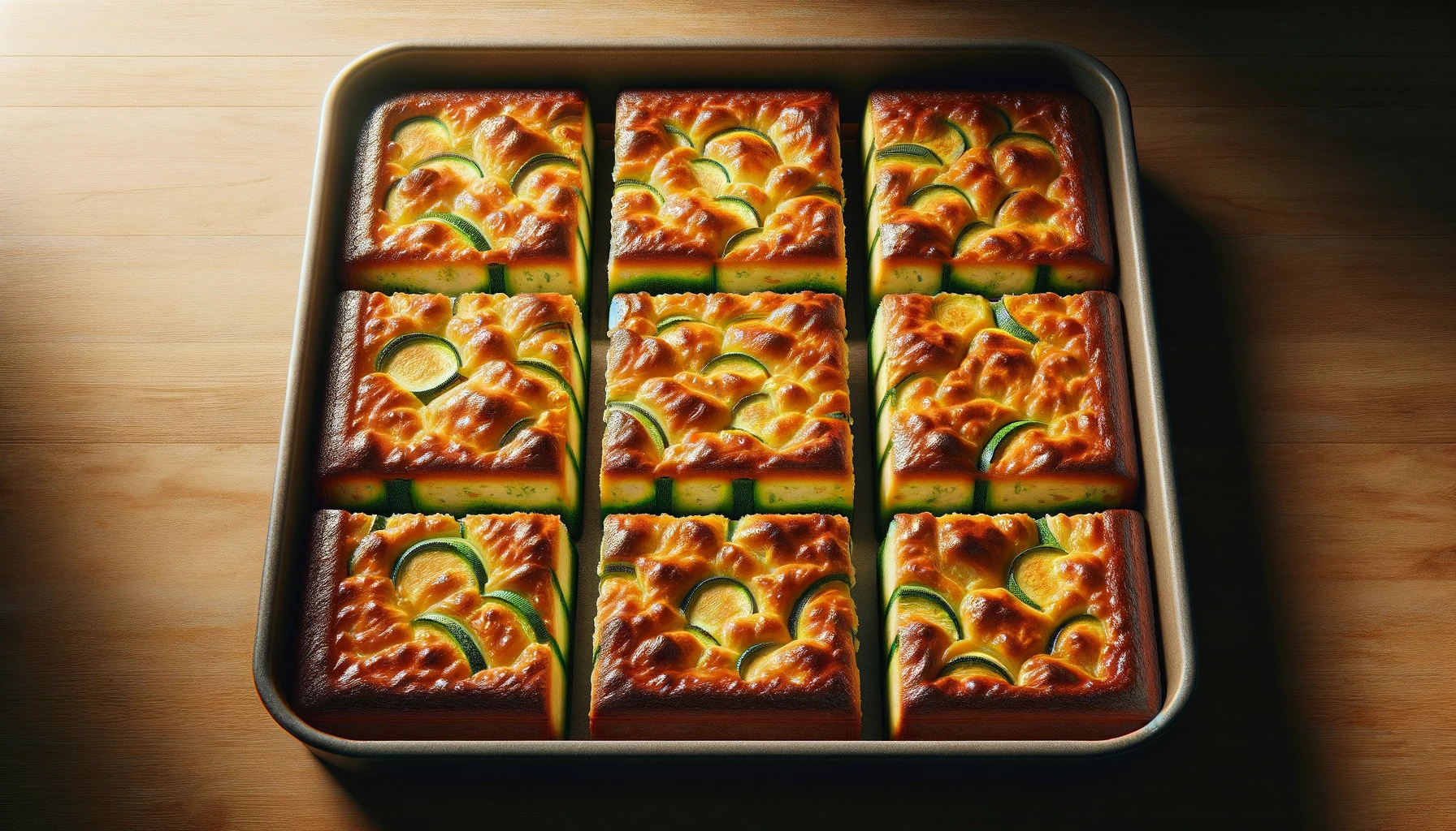 baked zucchini squares